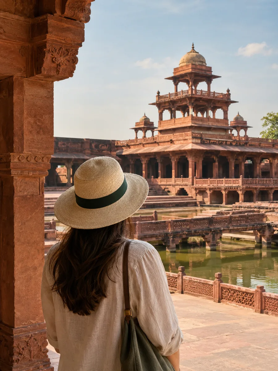 Vue à Fatehpur Sikri